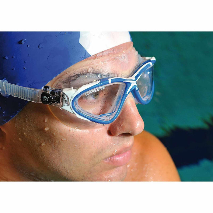 Swimming Mask Planet Transparent-Metallic-Blue Cressi DE2026555