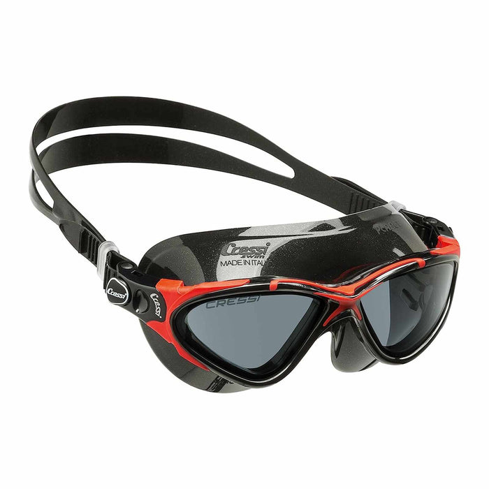 Swimming Mask Planet Dark-Black-Red Smoked Lenses Cressi DE202758