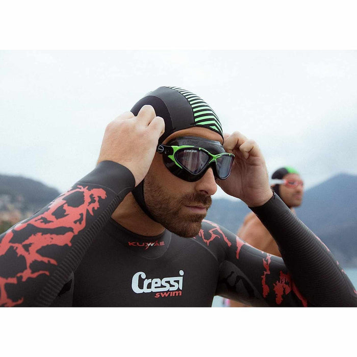 Swimming Mask Planet Dark-Black-Red Smoked Lenses Cressi DE202758