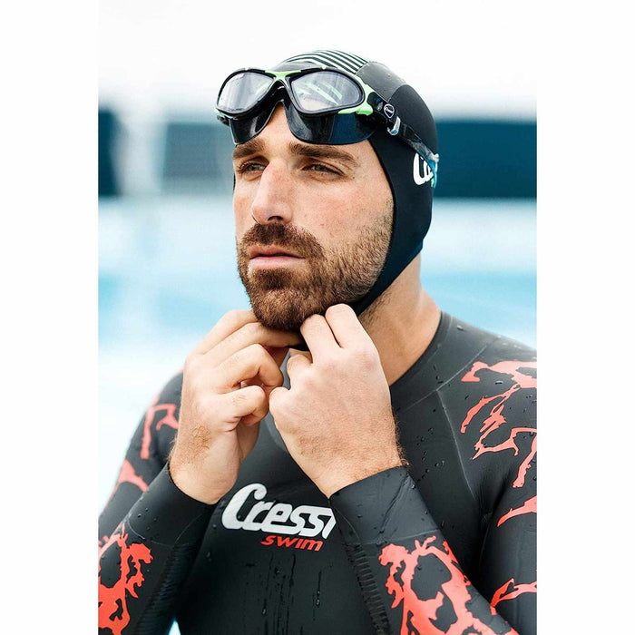 Swimming Mask Planet Dark-Black-Lime Cressi DE202767