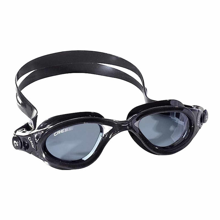 Oculus da nuoto Flash Media Scura-Nera Lenti Fumè Cressi DE202950