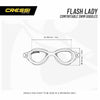 Oculus da nuoto Flash Media Trasparente-Nera Cressi DE203050