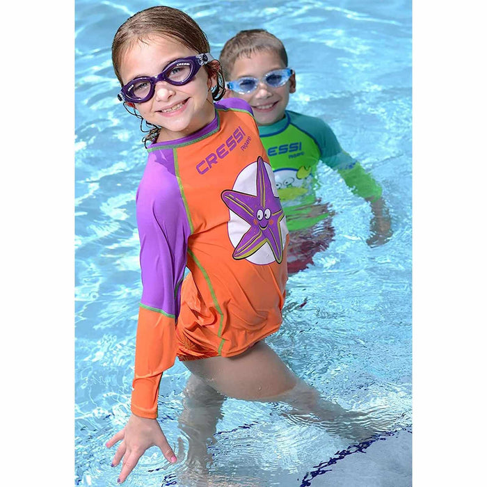 Oculus da nuoto Crab Kids Trasparente-Blu-Chiaro Cressi DE203122