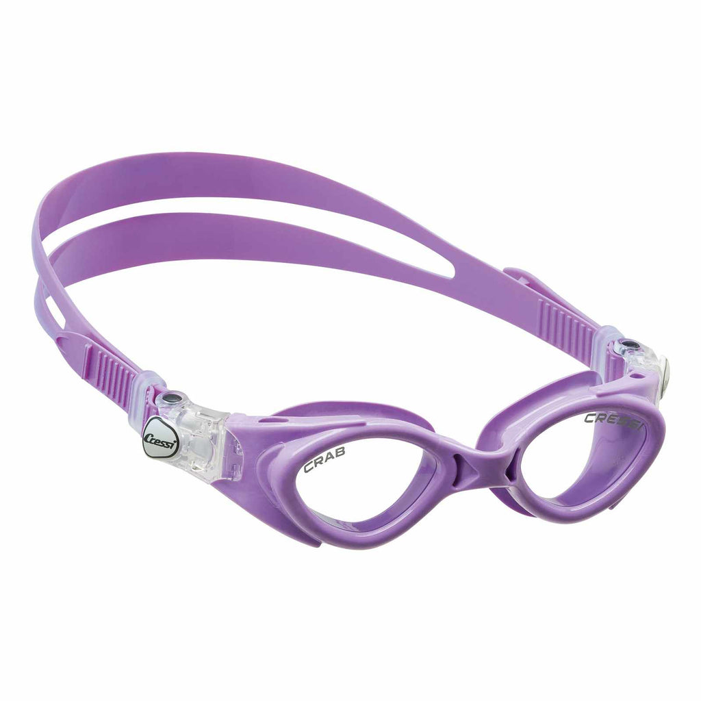 Oculus da nuoto Crab Kids Trasparente-Lilla Cressi DE203141