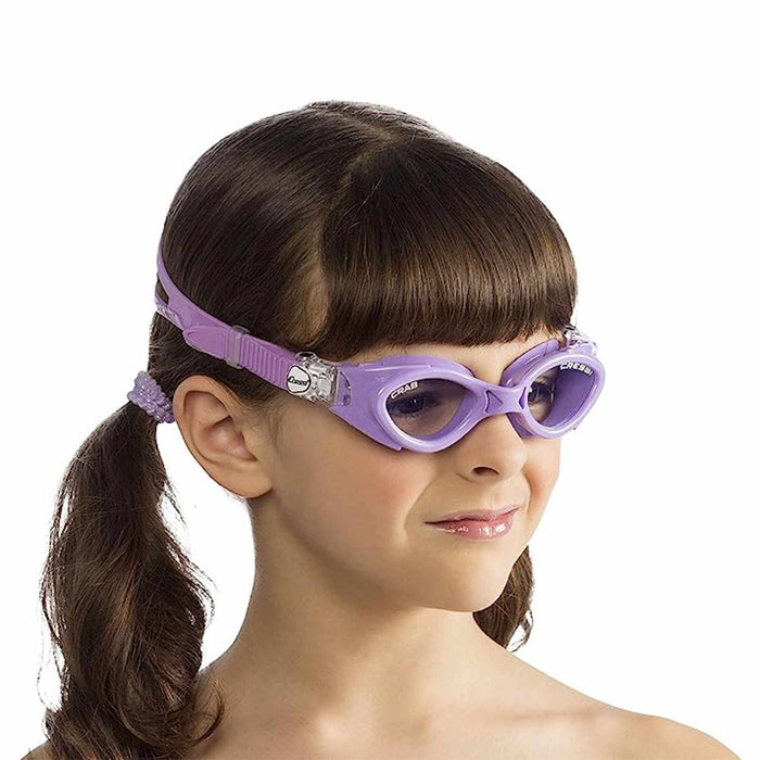 Oculus da nuoto Crab Kids Trasparente-Lilla Cressi DE203141