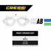 Oculus da nuoto Crab Kids Trasparente-Lilla Cressi DE203141