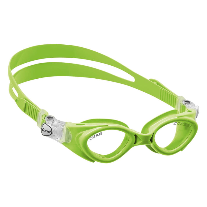 Swimming Goggles Crab Kids Transparent-Lime Cressi DE203167