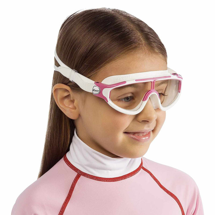 Maschera da nuoto Baloo Kids Bianco-Rosa Cressi DE203240