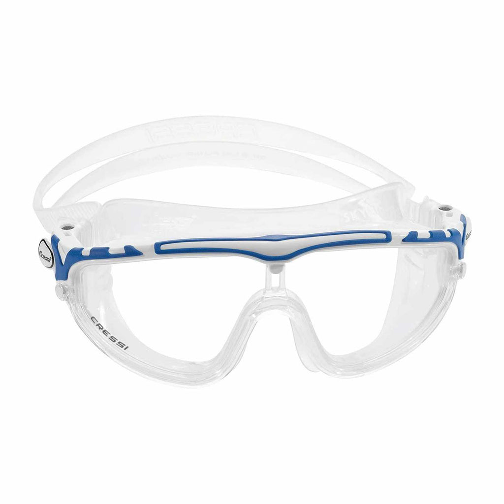Swimming Mask Skylight Transparent-White-Blue Cressi DE203322