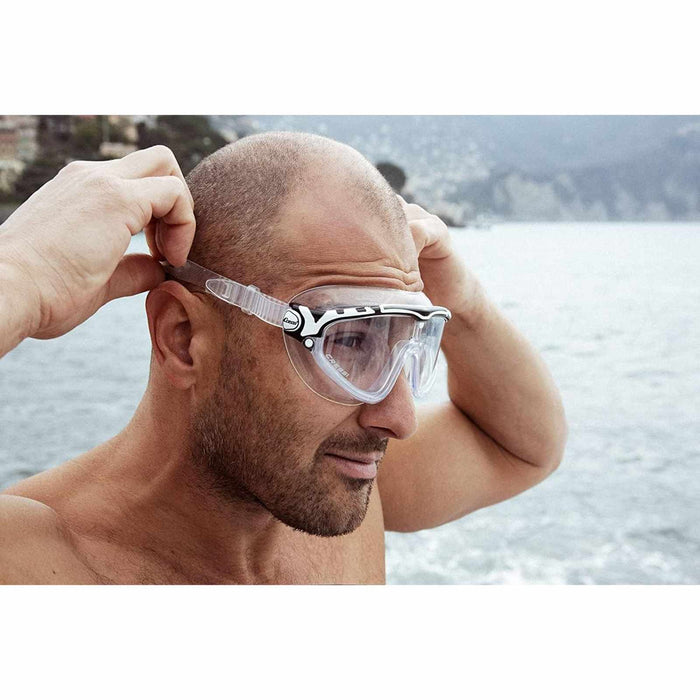 Swimming Mask Skylight Transparent-White-Blue Cressi DE203322