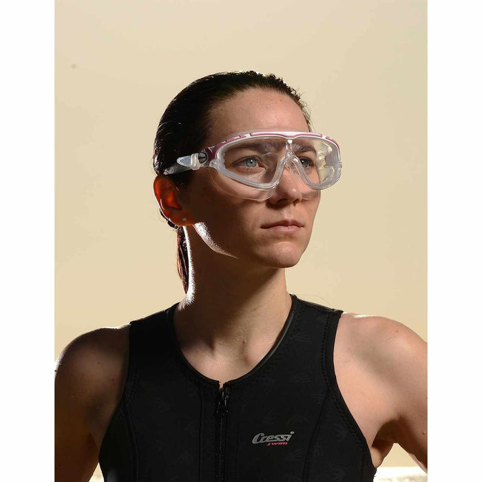 Maschera da nuoto Skylight Trasparente-Bianco-Rosa Cressi DE203340