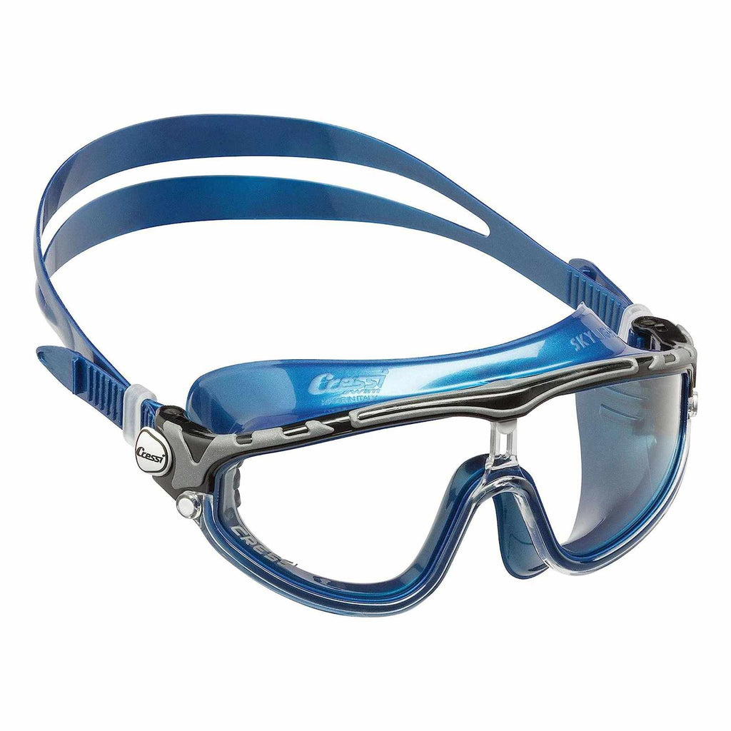 Maschera da nuoto Skylight Trasparente-Metallico-Blu Cressi DE2033555