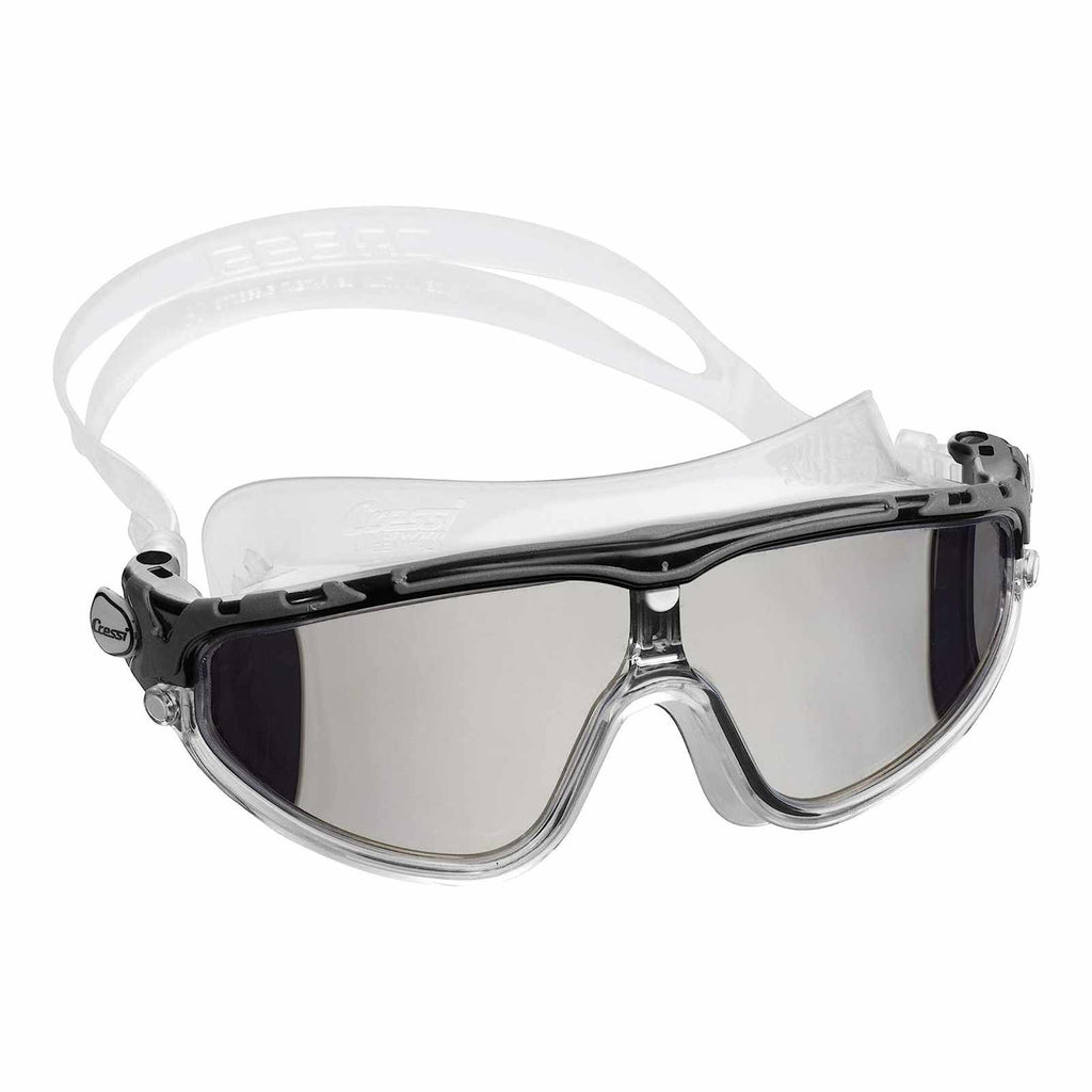 Maschera da nuoto Skylight Trasparente-Nero-Grigio Lenti Specchiate Cressi DE2033750