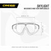 Maschera da nuoto Skylight Scura-Nero-Bianco Cressi DE203451