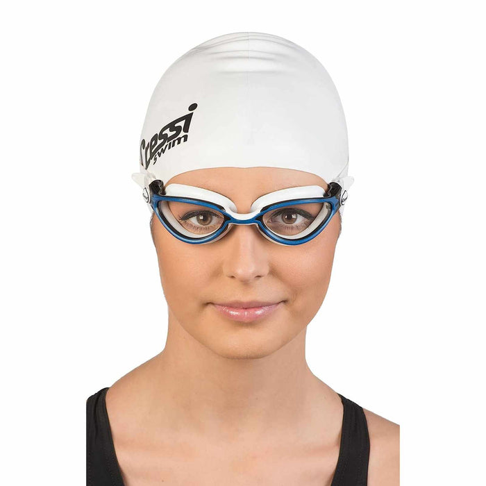 Occhialini da nuoto Thunder Scuro-Bianco-Blu Cressi DE203520