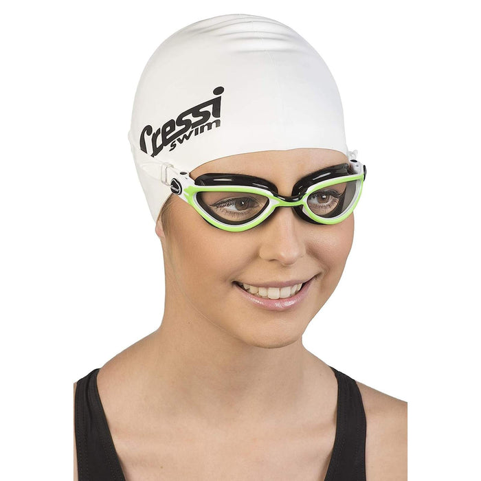 Swimming Goggles Thunder Dark-White-Lime Cressi DE203567