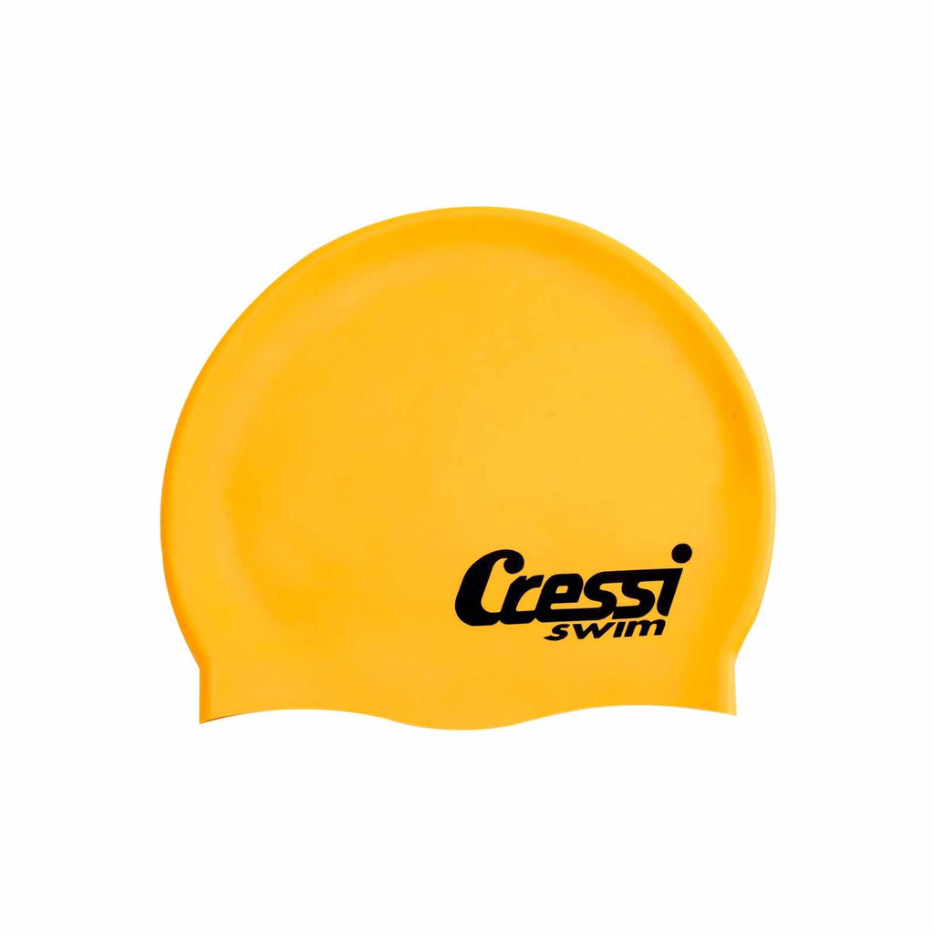Swimming Silicone Cap Adult Yellow Cressi FDF220110