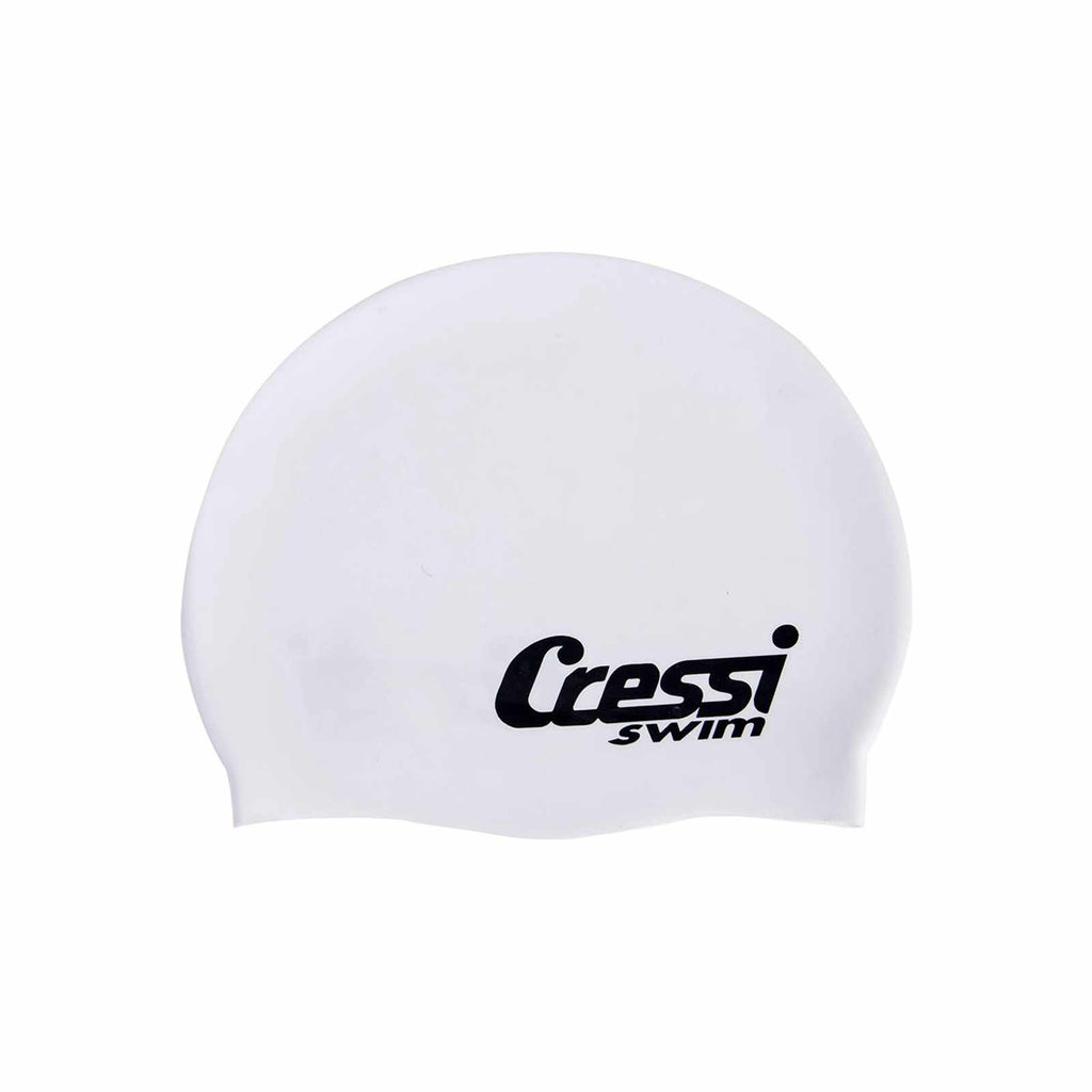 Swimming Silicone Cap Kids White Cressi FDF220230