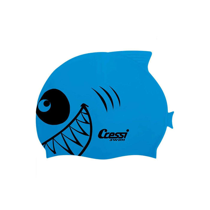 Swimming Silicone Cap Tiburon Kids Light-Blue Cressi FDF221021