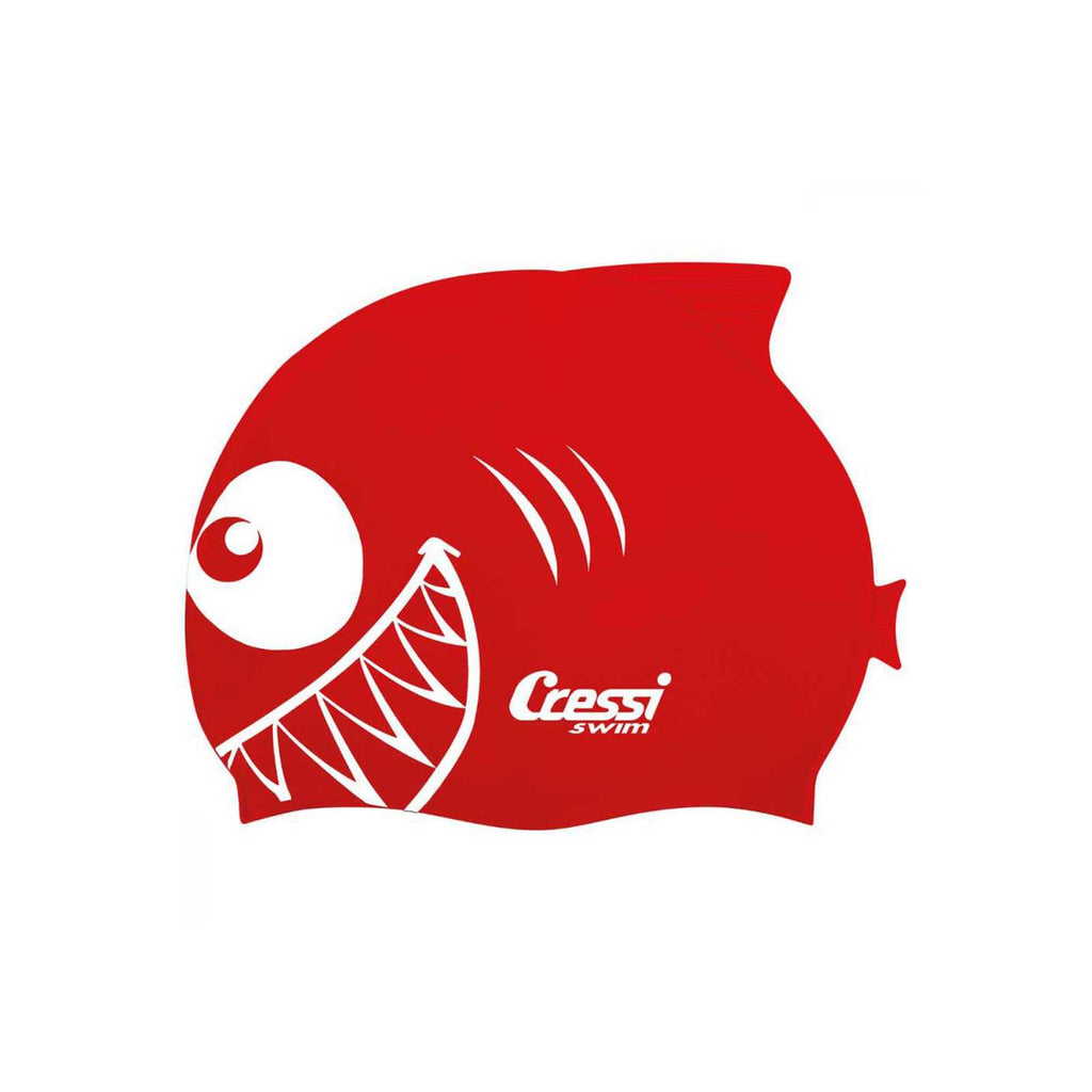 Swimming Silicone Cap Tiburon Kids Red Cressi FDF221058
