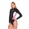 Swimsuit Thermal Ultraspan Woman 2mm Black-Pink White Long Sleeve L-4 Cressi XDG0001014