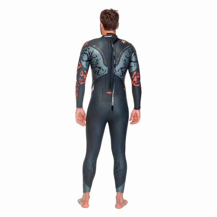 Mutino Kuwae Uomo 2-3-4mm Nero-Rosso XS-1 Cressi DG002411