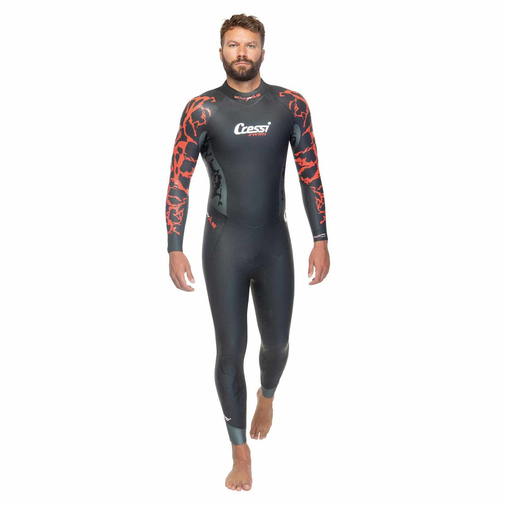 Mutino Kuwae Uomo 2-3-4mm Nero-Rosso S-2 Cressi DG002412