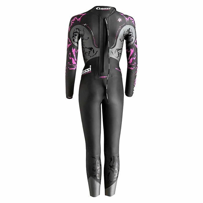 Wetsuit Kuwae Woman 2-3-4mm Black-Pink S-2 Cressi DG002612