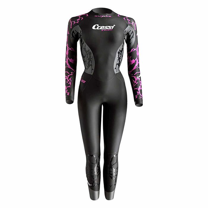 Wetsuit Kuwae Woman 2-3-4mm Black-Pink L-4 Cressi DG002614