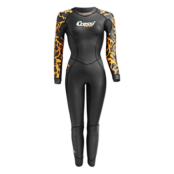 Wetsuit Kuwae Woman 2mm Black-Orange XS-1 Cressi DG002801