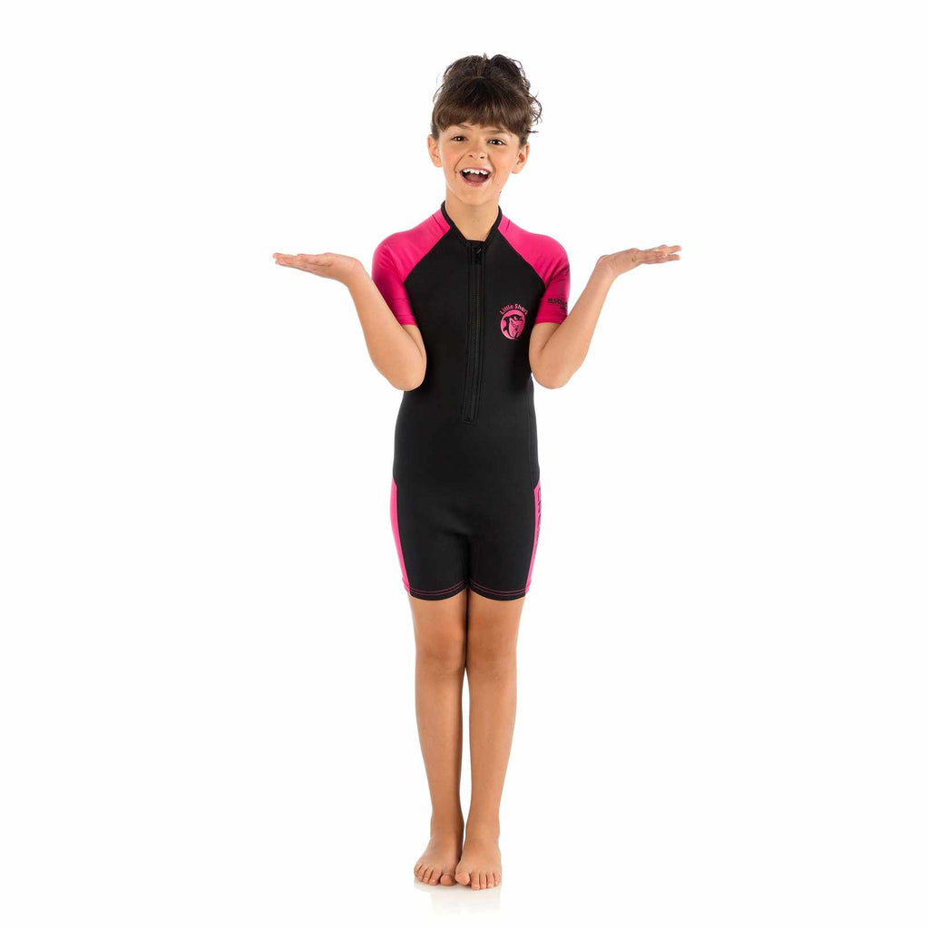 Short Wetsuit Little Shark Kids 2mm Pink M-7-8 Years Cressi DG003105