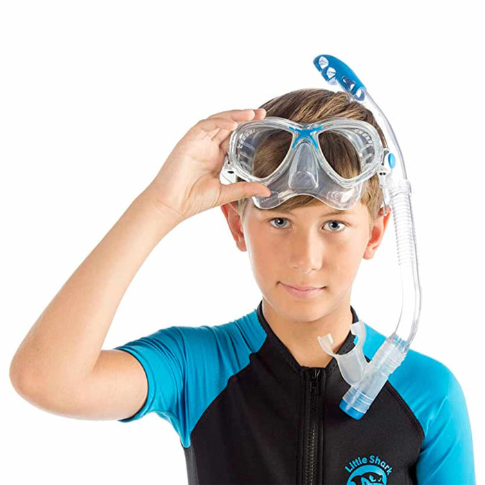 Short Wetsuit Little Shark Kids 2mm Blue S-5-6 Years Cressi DG003504
