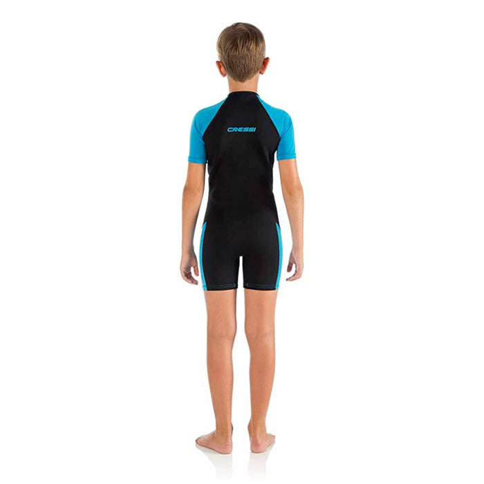 Short Wetsuit Little Shark Kids 2mm Blue XL-11-12 Years Cressi DG003507