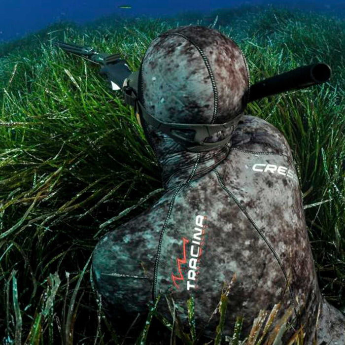 Fishing Wetsuit Bottom Tracina Ultraspan Man 7mm Camo M-3 Cressi LE465303