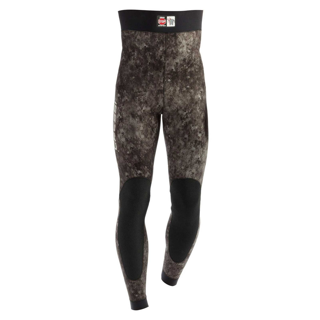 Fishing Wetsuit Bottom Tracina Ultraspan Man 7mmn Camo L-4 Cressi LE465304