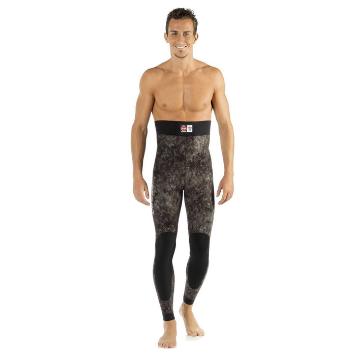 Fishing Wetsuit Bottom Tracina Ultraspan Man 7mmn Camo L-4 Cressi LE465304