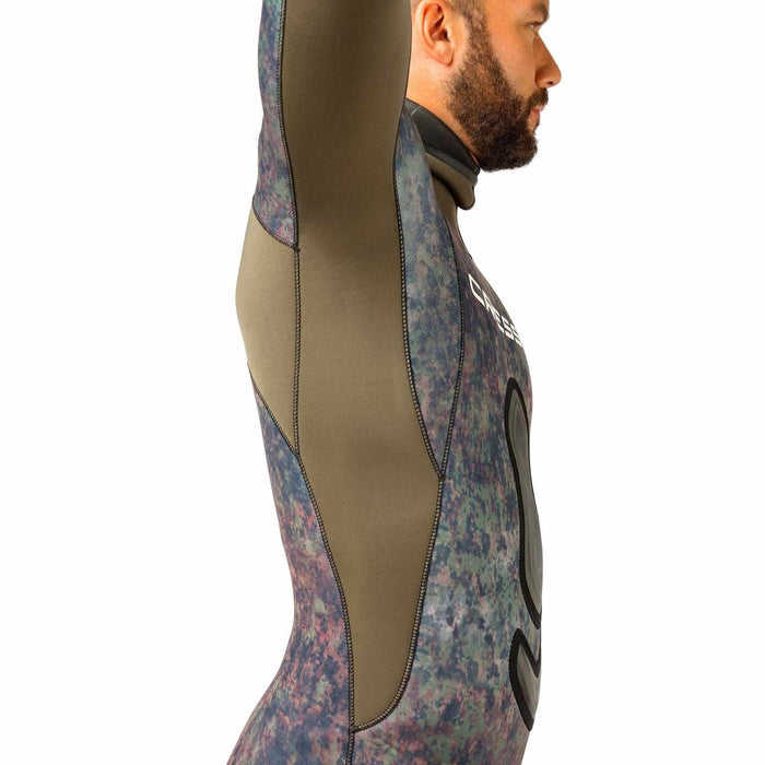 Giacca in neoprene da pesca Seppia Ultraspan Uomo 3,5mm Camo M-3 Cressi LE468003