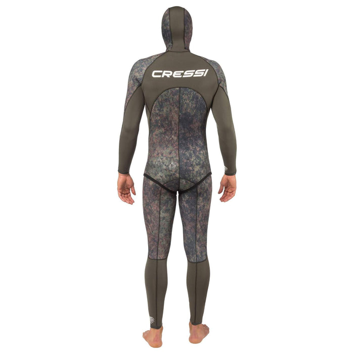 Fishing Wetsuit Bottom Seppia Ultraspan Man 3,5mm Camo M-3 Cressi LE468103