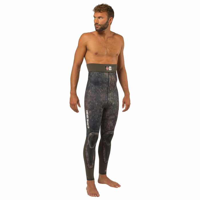 Fishing Wetsuit Bottom Seppia Ultraspan Man 5mm Camo M-3 Cressi LE468303