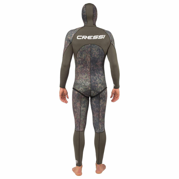 Fishing Wetsuit Bottom Seppia Ultraspan Man 5mm Camo M-3 Cressi LE468303