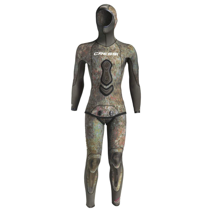 Fishing Wetsuit Bottom Seppia Ultraspan Man 7mm Camo M-3 Cressi LE468503
