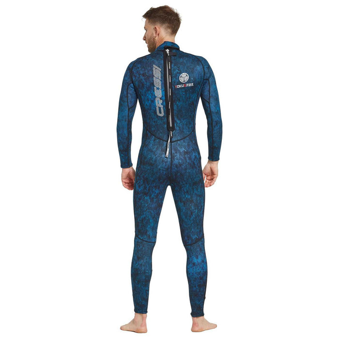 Full Wetsuit Tokugawa Man 3mm Blue-Camo M-3 Cressi LU490003