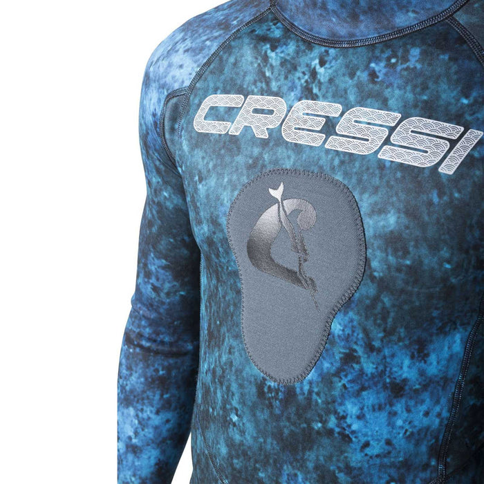 Full Wetsuit Tokugawa Man 3mm Blue-Camo M-3 Cressi LU490003