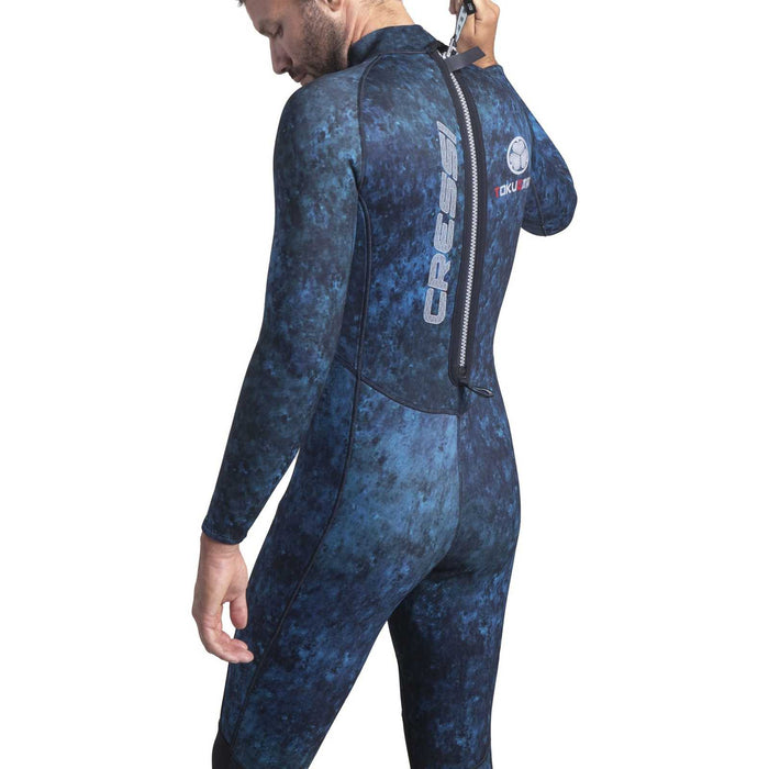 Full Wetsuit Tokugawa Man 3mm Blue-Camo M-3 Cressi LU490003