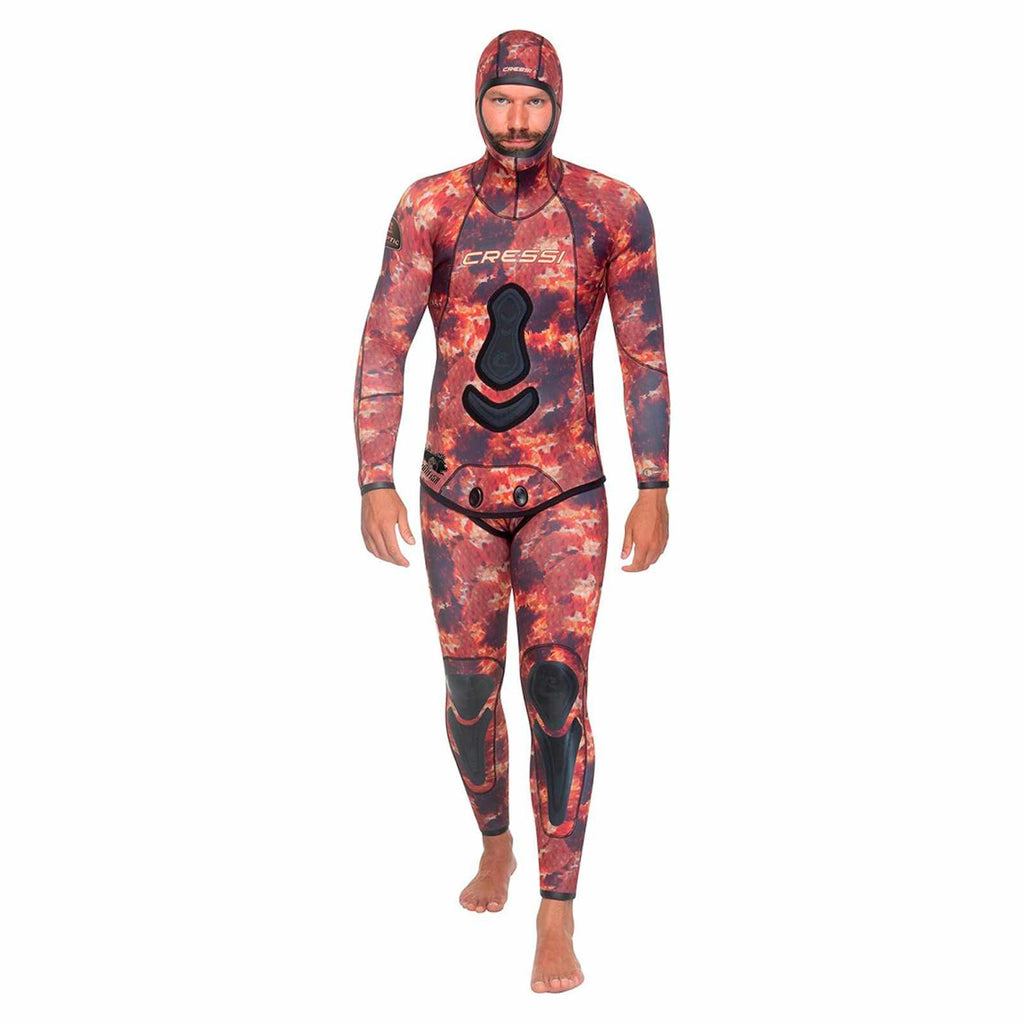 Fishing Wetsuit Scorpion Ultraspan Man 5mm Camo L-4 Cressi LU490304