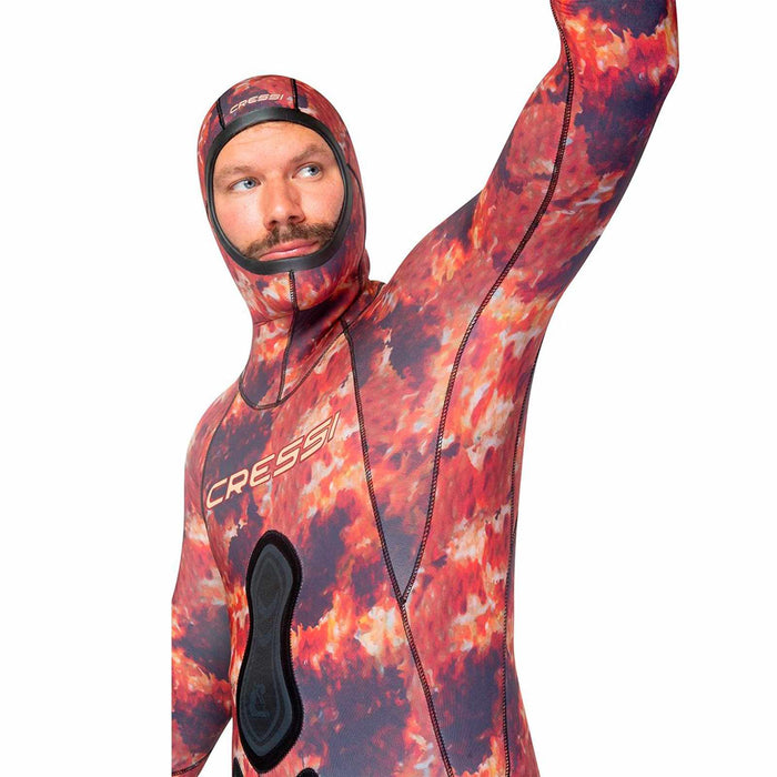 Fishing Wetsuit Scorpion Ultraspan Man 5mm Camo L-4 Cressi LU490304