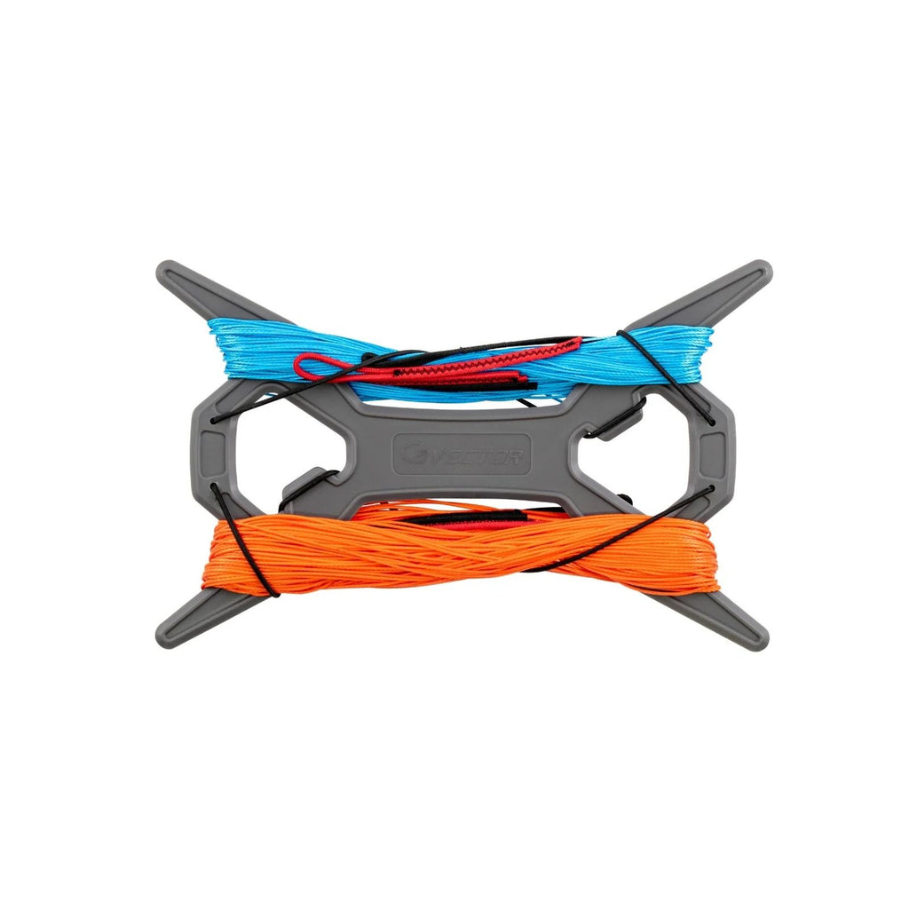 Líneas Quad Pro de cometa naranja-azul 4x15 m 210-110 kg Vector LVQ15210