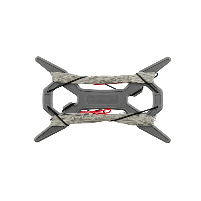 Lignes de kite Quad Pro Gris 4x20m 50-50kg Vector LVQ20050