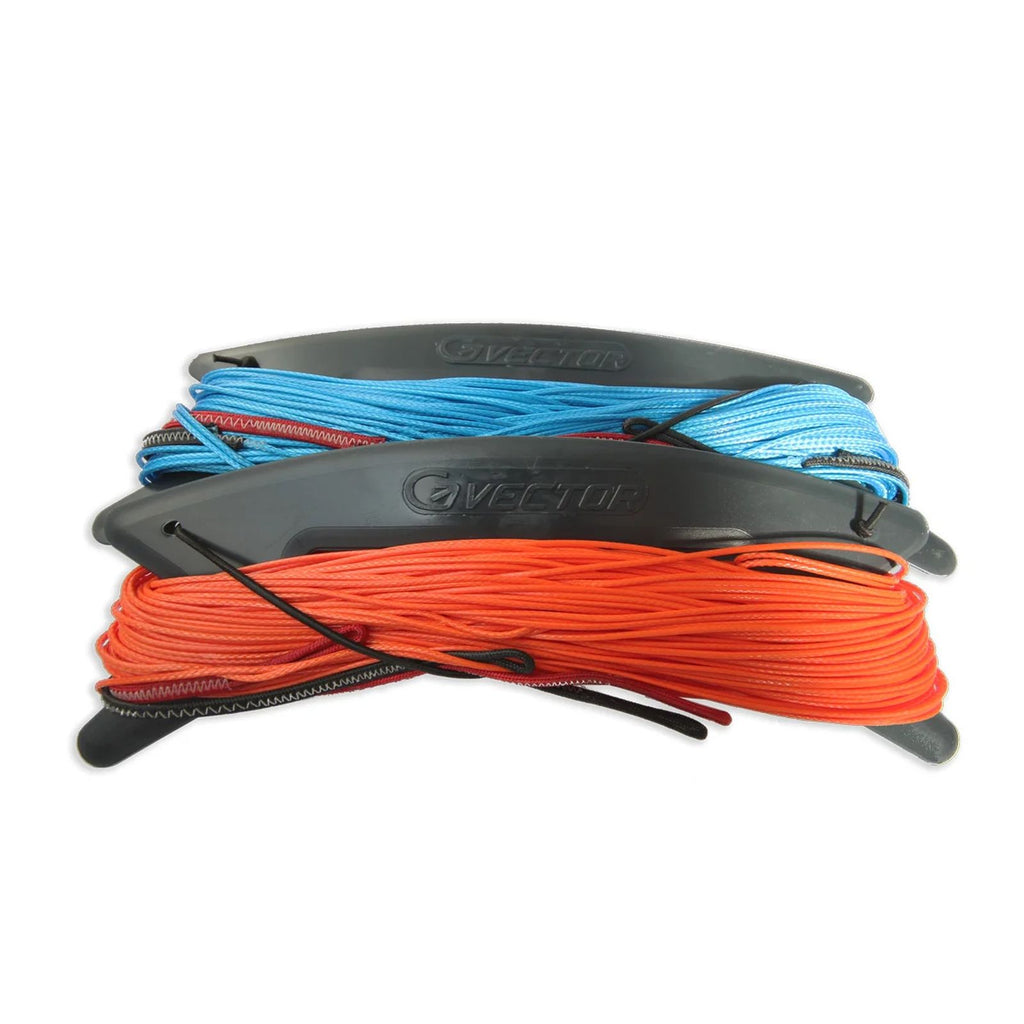 Lignes de kite Quad Pro Orange-Bleu 4x27m 500-375kg Vector LVQ27500