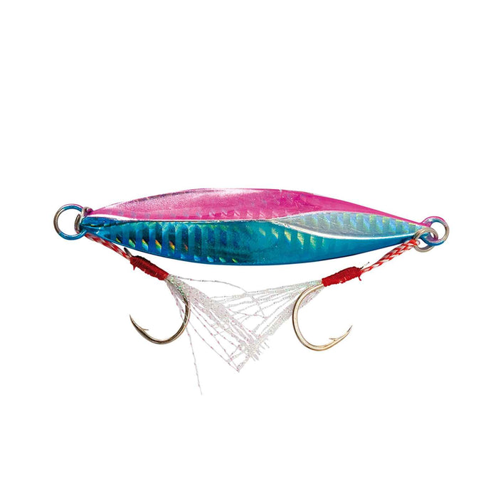Cebo Splinter Jig Metálico Azul Rayas Fluo Rosa 40g Nomura NM42420240